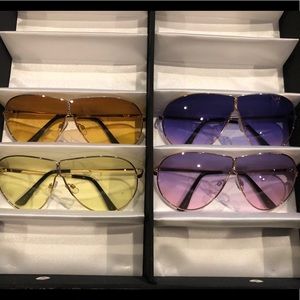 💥Buy 2 Get 1 FREE💥 Gold Tone Metal Sunglasses